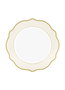 Hermia Juego de 6 Platos de Postre DNR0022 en Crema de Porcelana